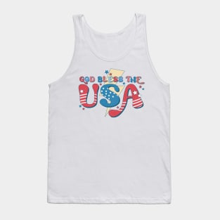 God Bless The USA Patriotic 4th of July Tank Top